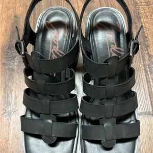 Zodiac Black Strappy Sandals